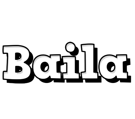 Baila snowing logo