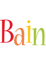 Bain birthday logo