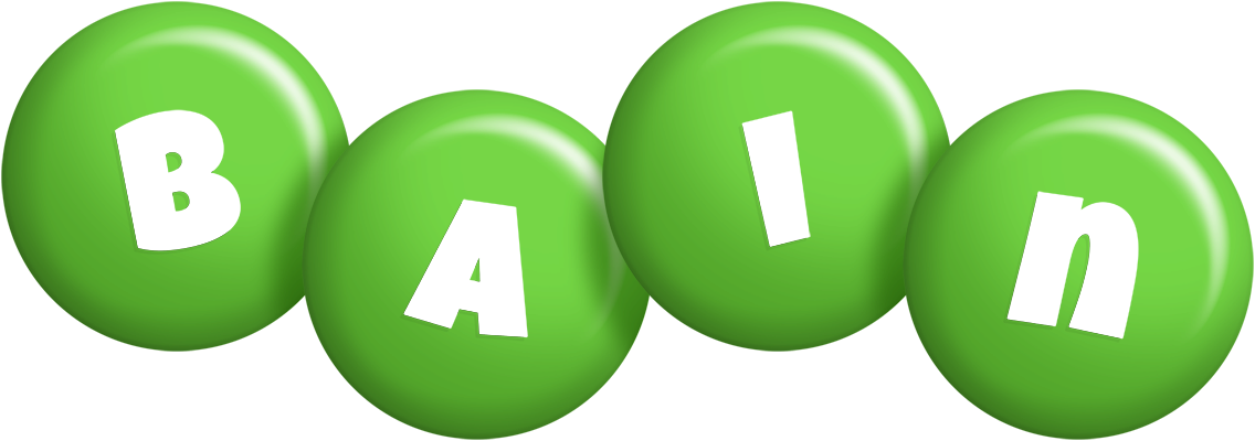 Bain candy-green logo