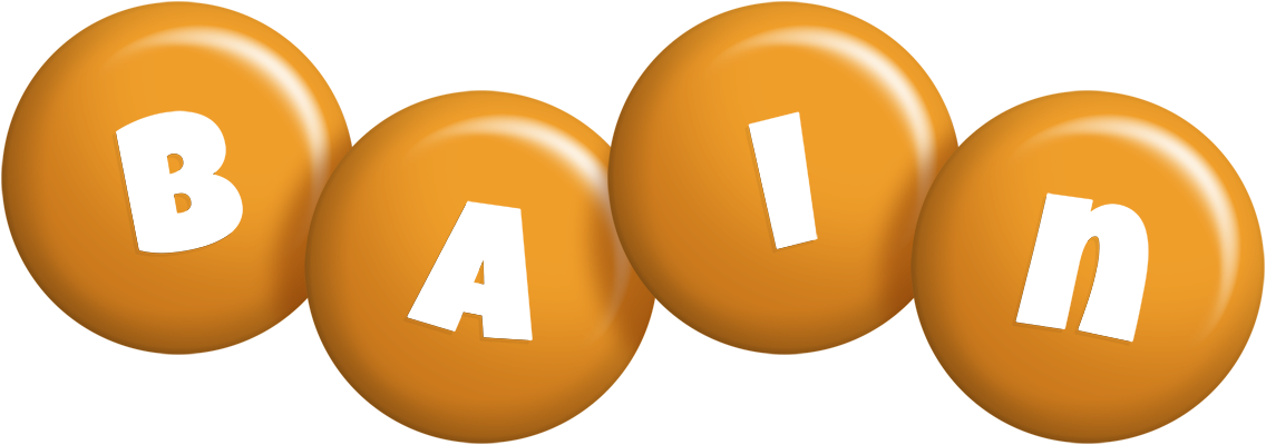 Bain candy-orange logo