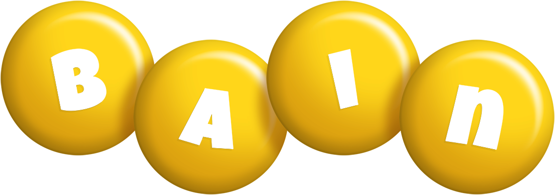 Bain candy-yellow logo
