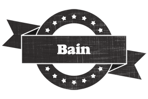 Bain grunge logo