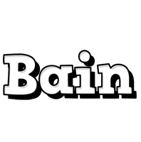 Bain snowing logo