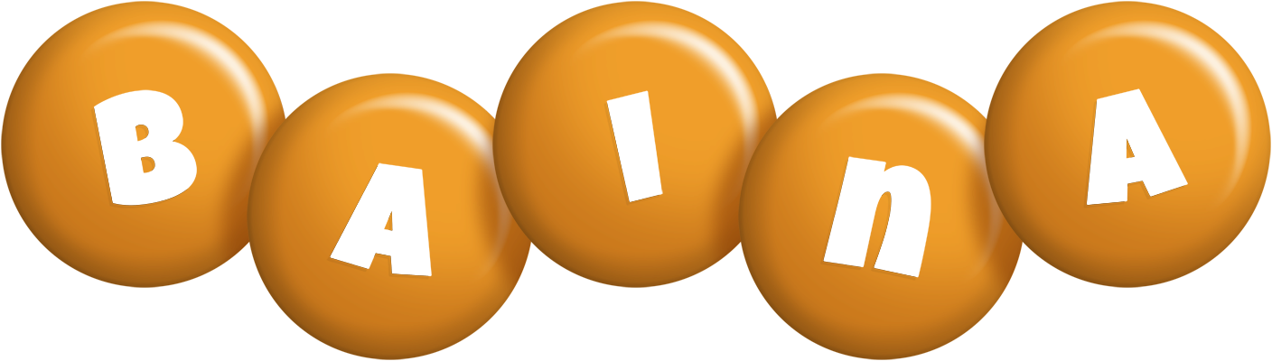 Baina candy-orange logo