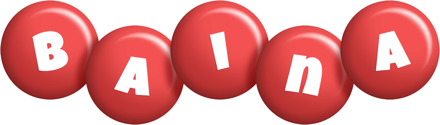 Baina candy-red logo