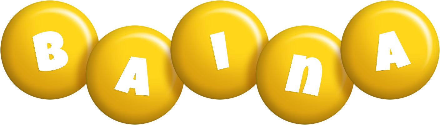 Baina candy-yellow logo