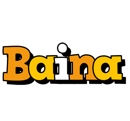 Baina cartoon logo