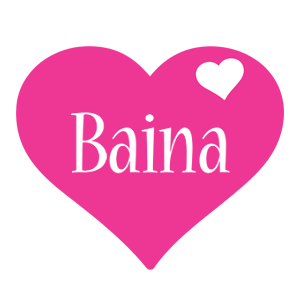 Baina love-heart logo