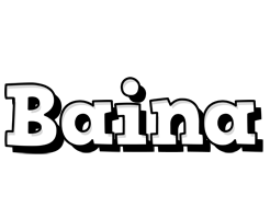 Baina snowing logo