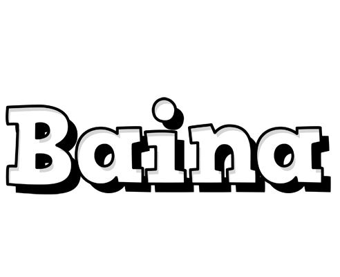 Baina snowing logo