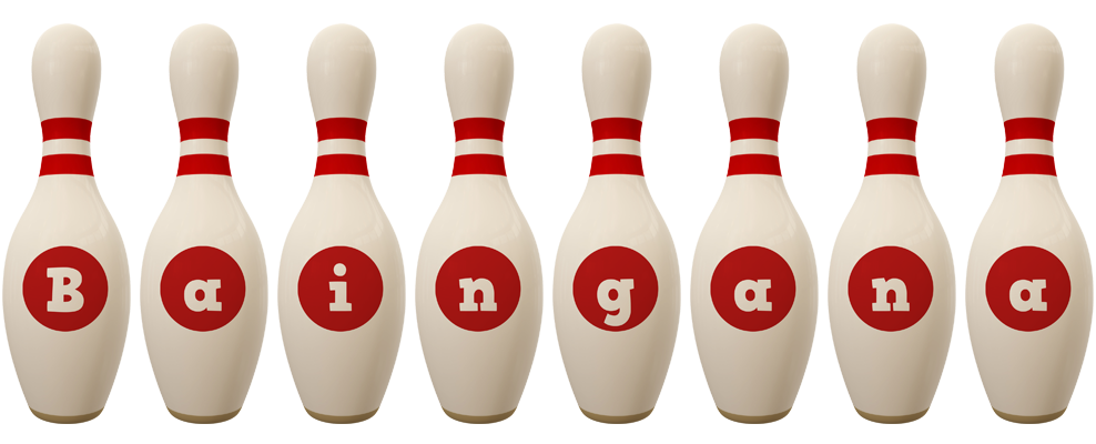 Baingana bowling-pin logo