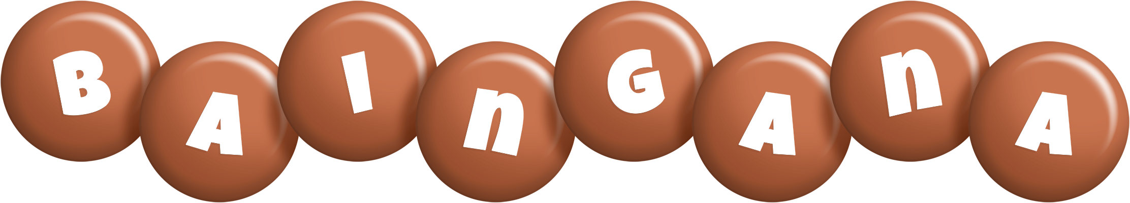 Baingana candy-brown logo