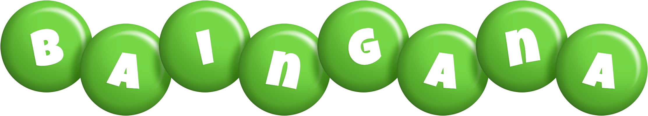 Baingana candy-green logo