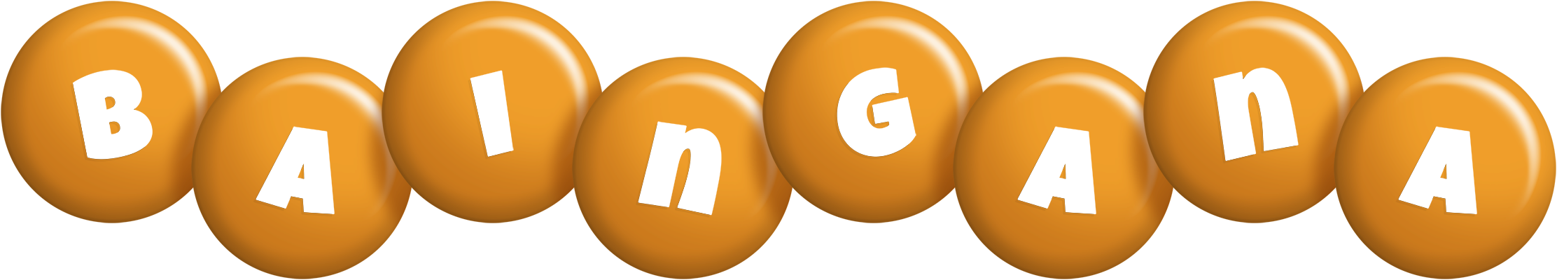 Baingana candy-orange logo