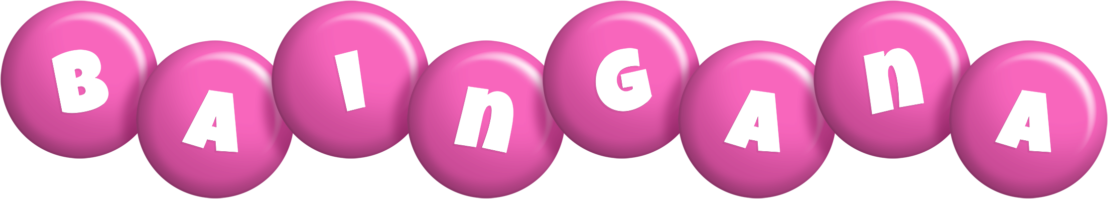 Baingana candy-pink logo