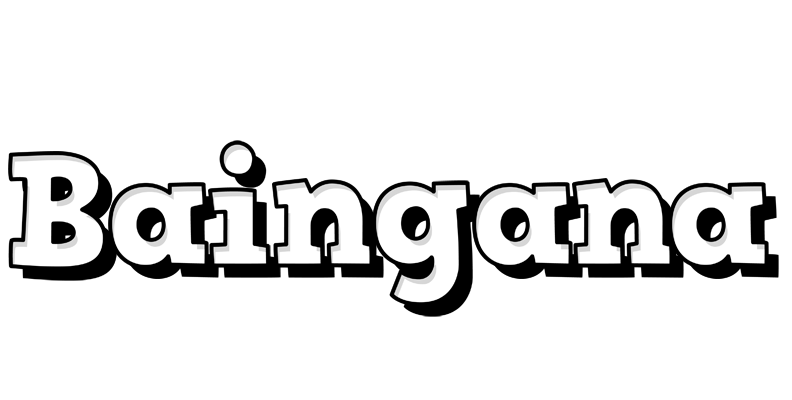 Baingana snowing logo