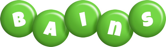 Bains candy-green logo