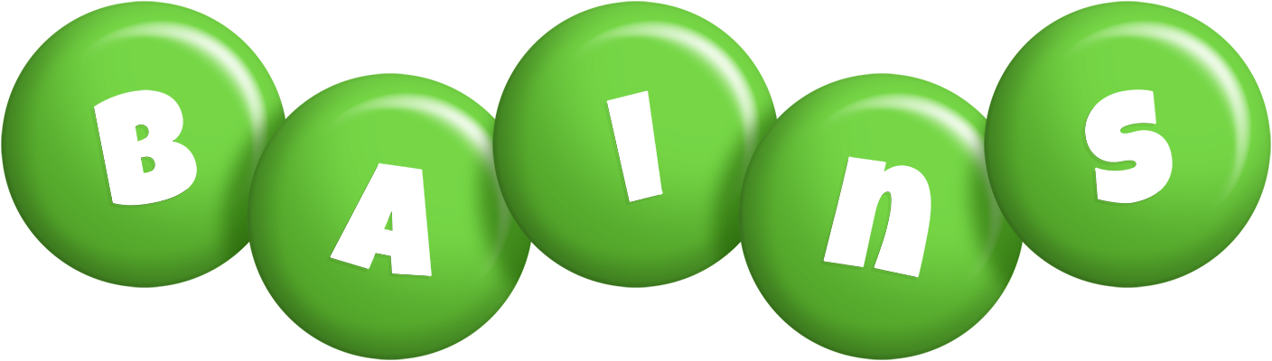 Bains candy-green logo