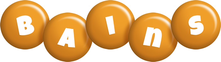 Bains candy-orange logo