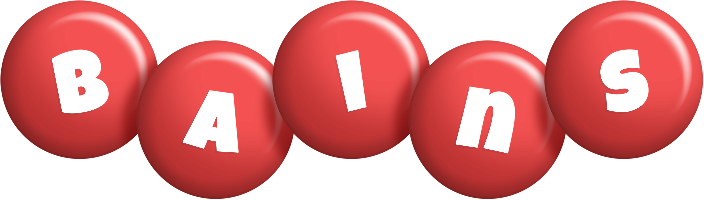 Bains candy-red logo