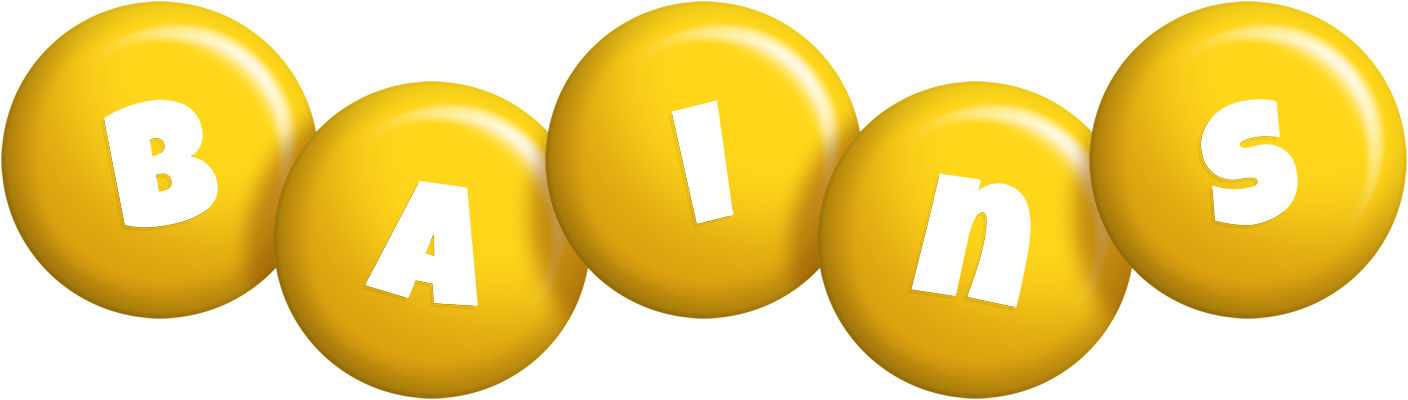 Bains candy-yellow logo