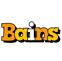 Bains cartoon logo