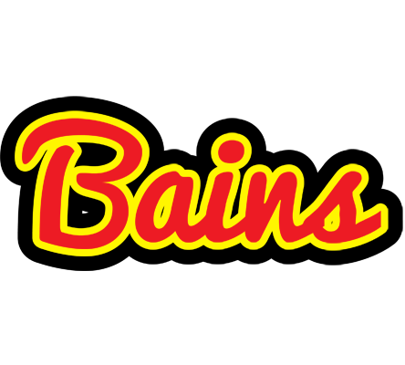 Bains fireman logo