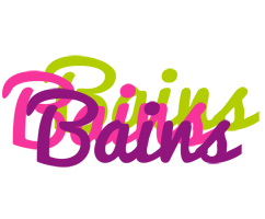 Bains flowers logo