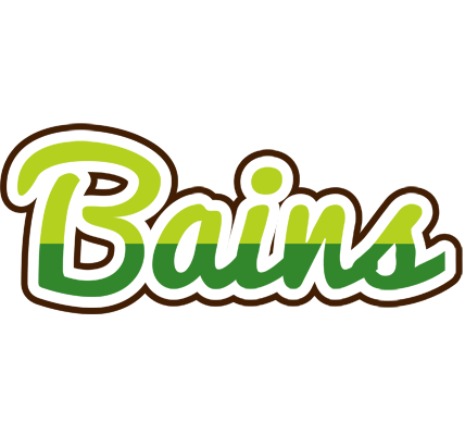 Bains golfing logo