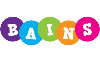 Bains happy logo
