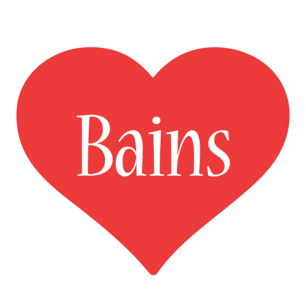 Bains love logo