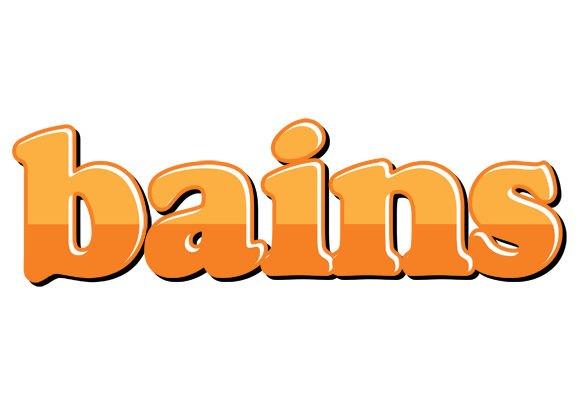 Bains orange logo