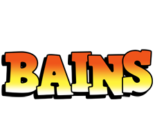 Bains sunset logo