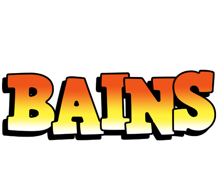 Bains sunset logo