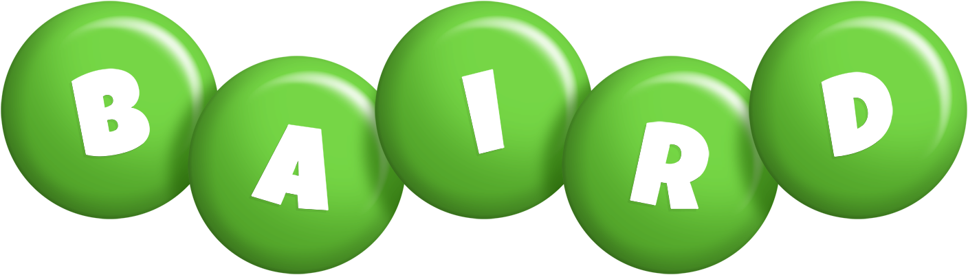 Baird candy-green logo