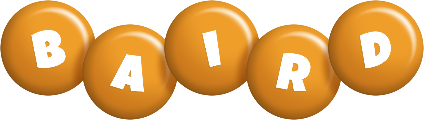 Baird candy-orange logo