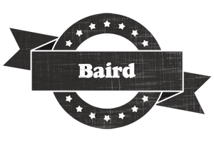 Baird grunge logo