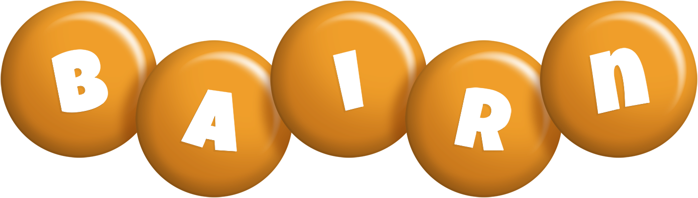 Bairn candy-orange logo