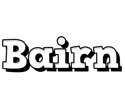 Bairn snowing logo