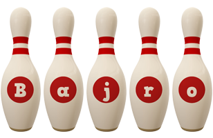 Bajro bowling-pin logo