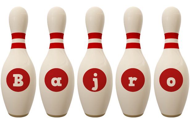 Bajro bowling-pin logo
