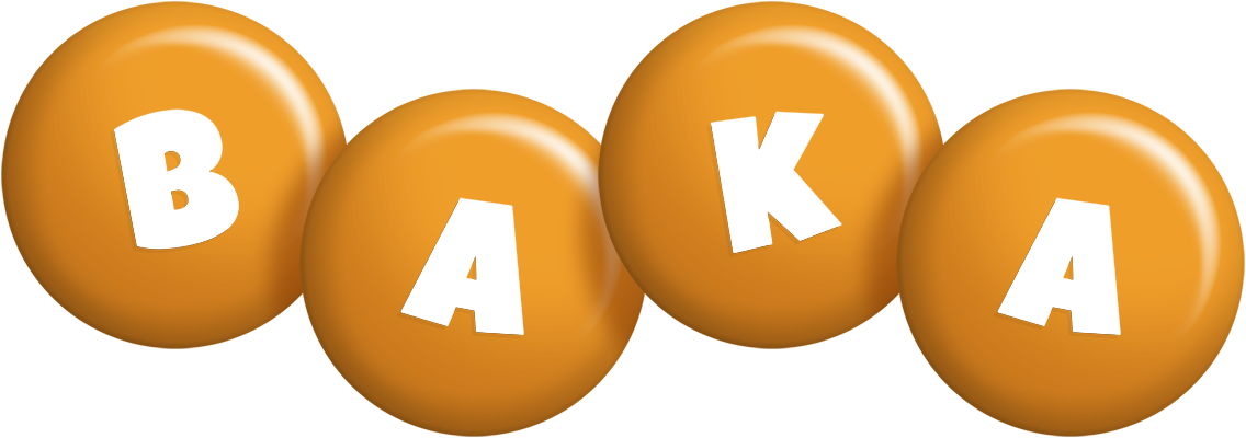 Baka candy-orange logo
