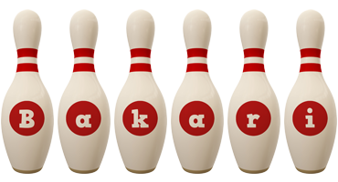 Bakari bowling-pin logo