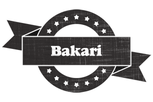 Bakari grunge logo