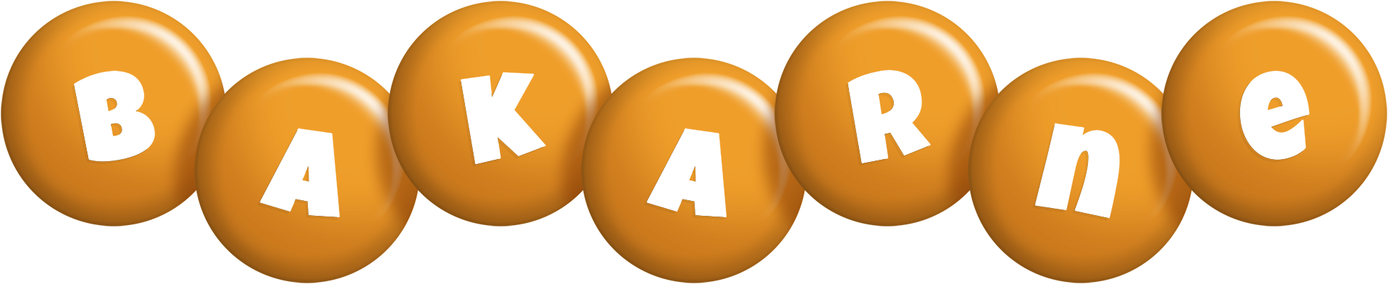 Bakarne candy-orange logo