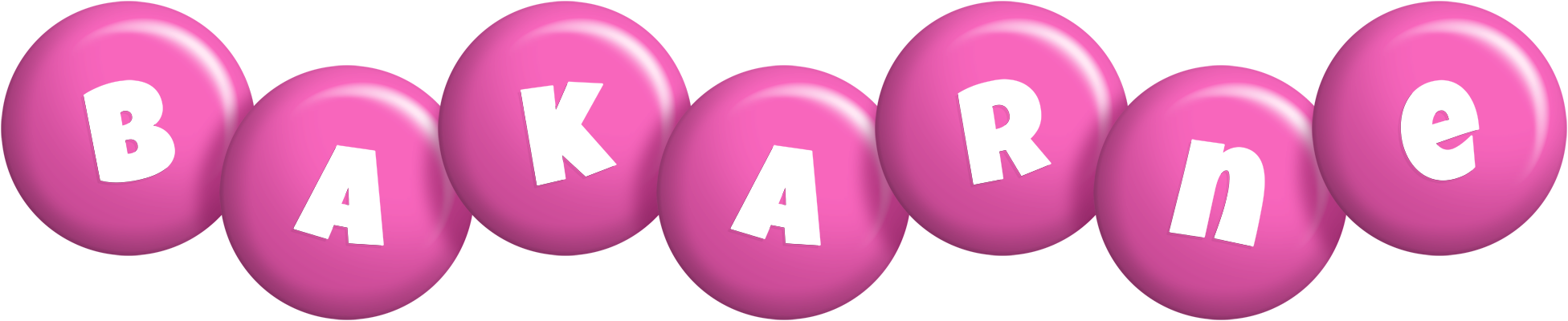Bakarne candy-pink logo