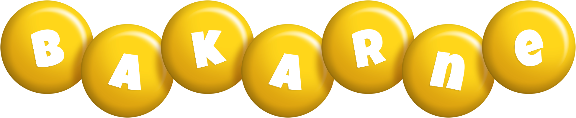 Bakarne candy-yellow logo