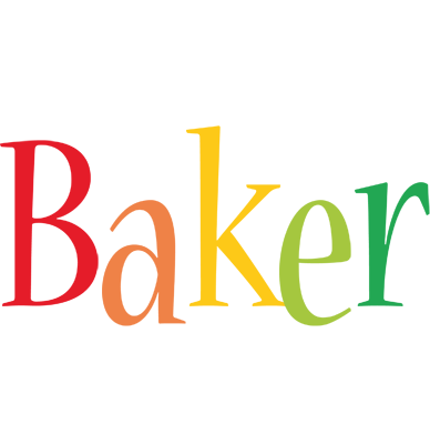 Baker birthday logo