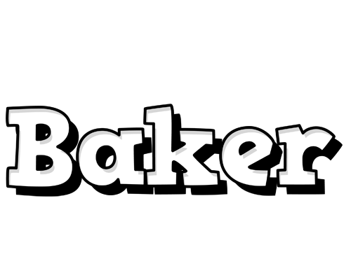 Baker snowing logo