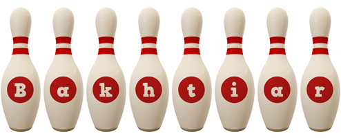 Bakhtiar bowling-pin logo